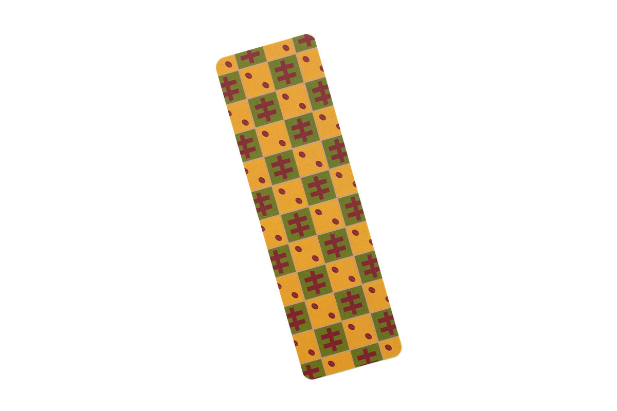 African Print Ankara Bookmark - Cowries