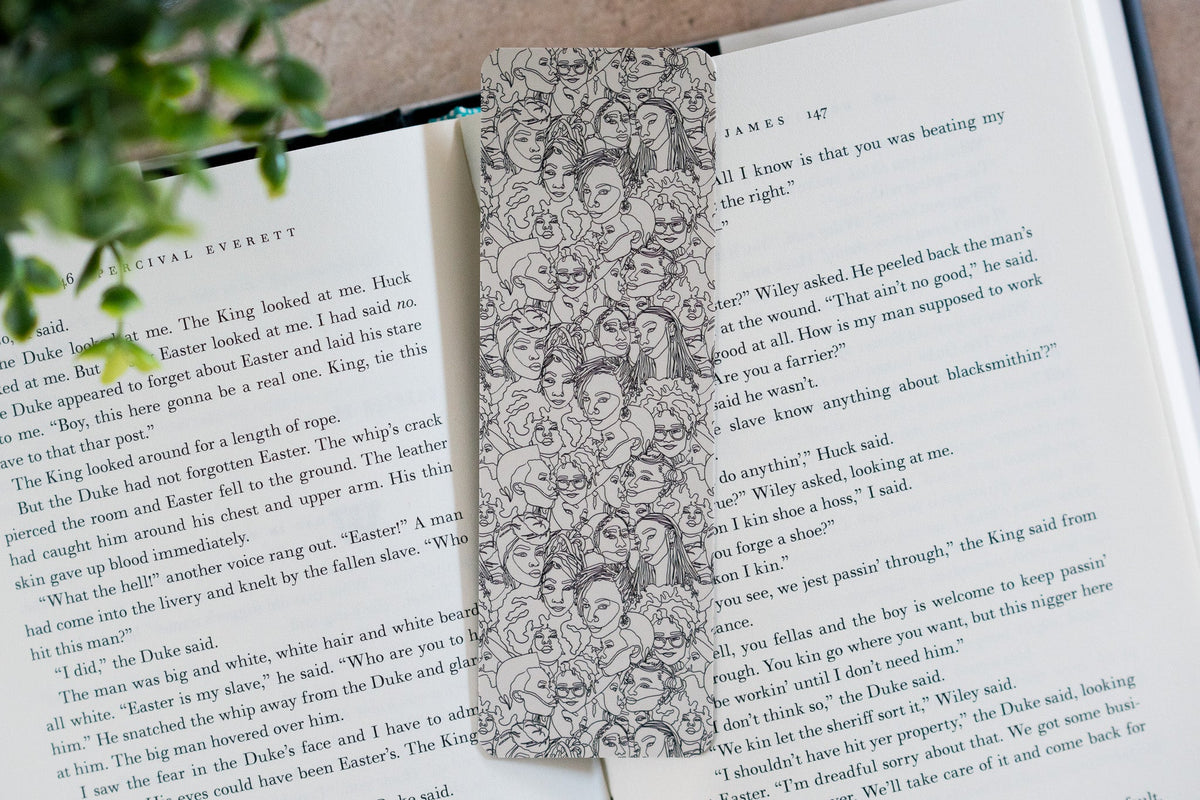 Bookmark - Black Women Line Art