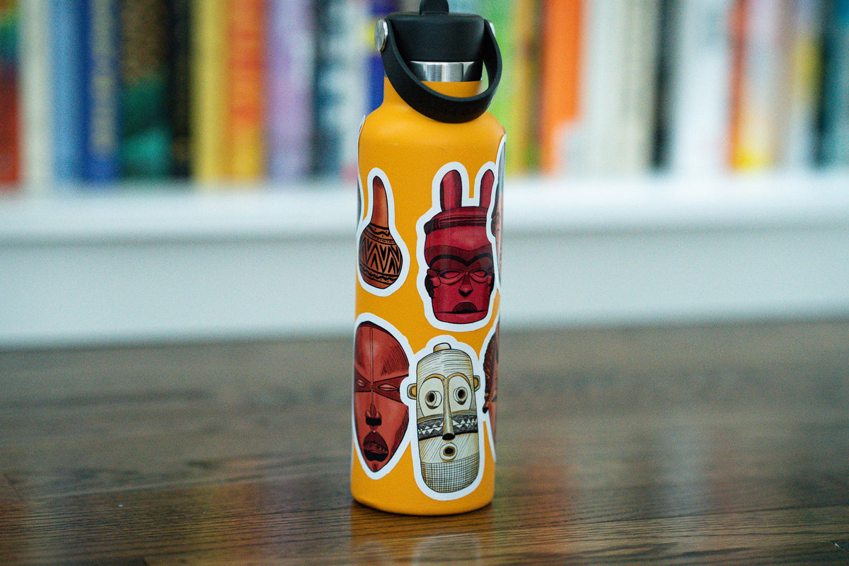 African Masks Stickers - Dan