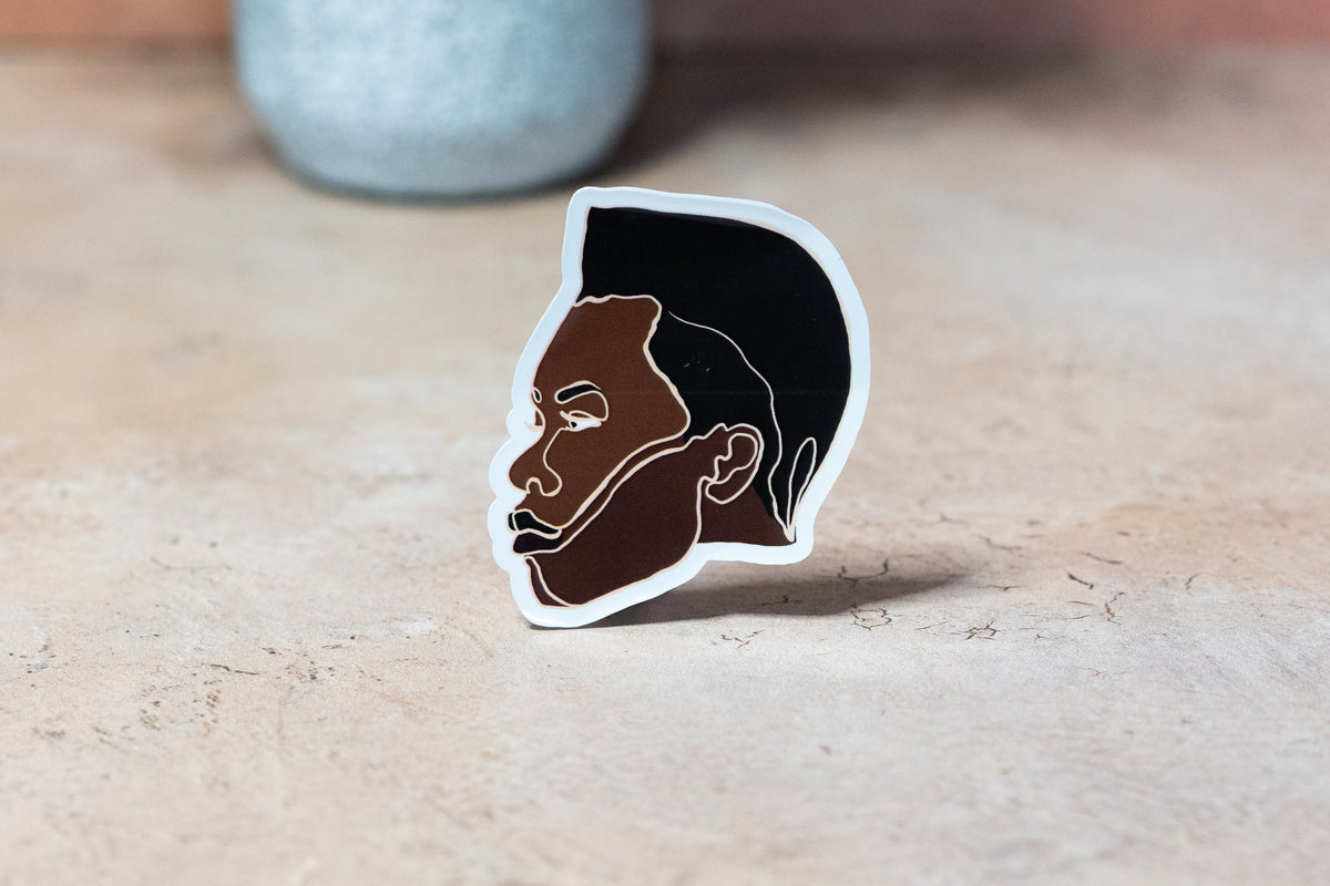 Black Women Single Line Stickers: Fade