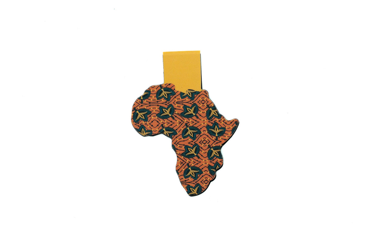 Magnetic Bookmark - African Print (Fans)