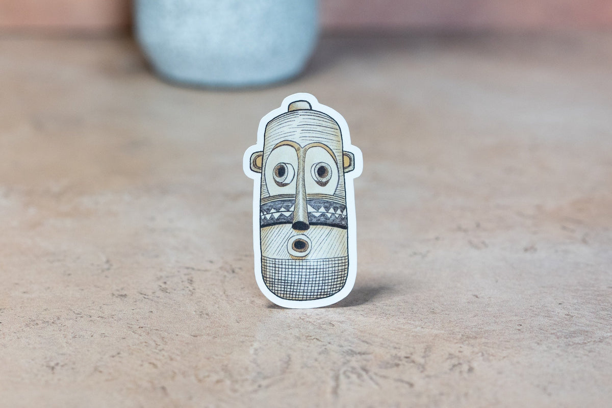African Masks Stickers - Pende