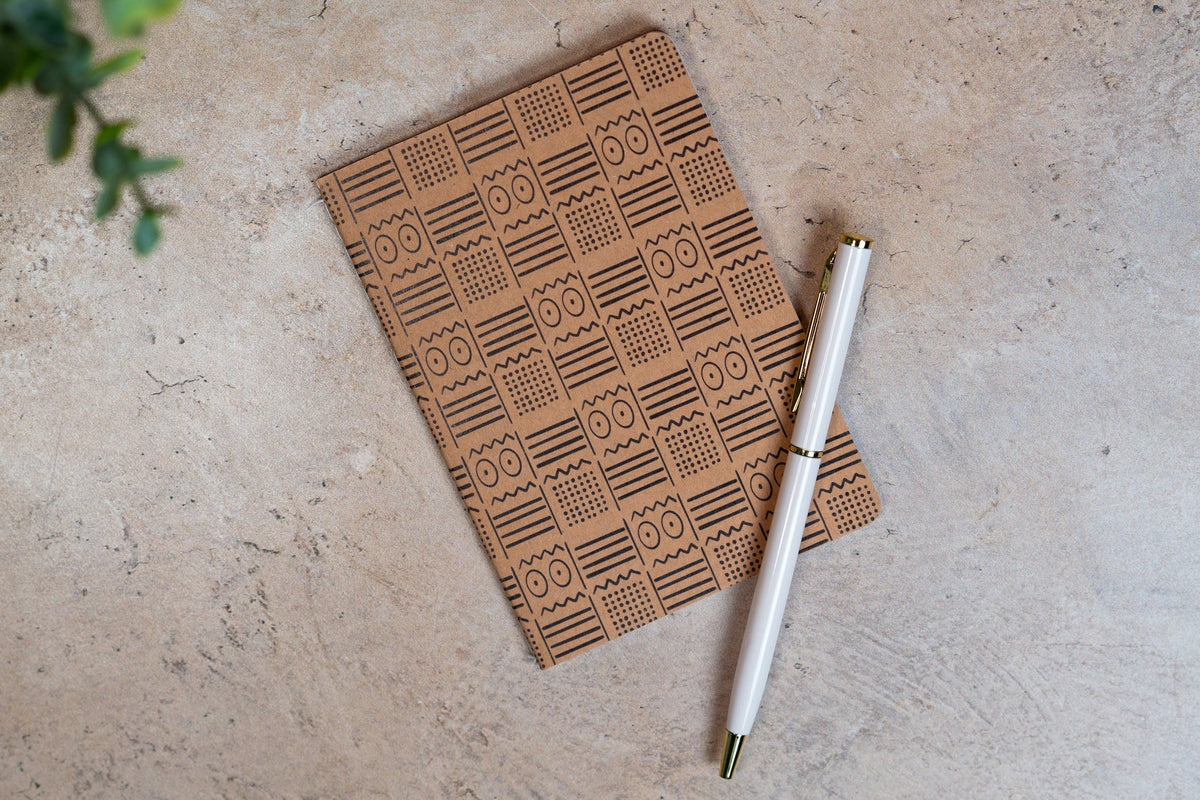 African Print Pocket Notebook - Eyes