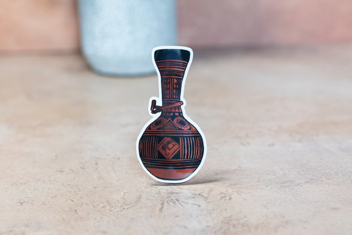 African Calabash Stickers - Red