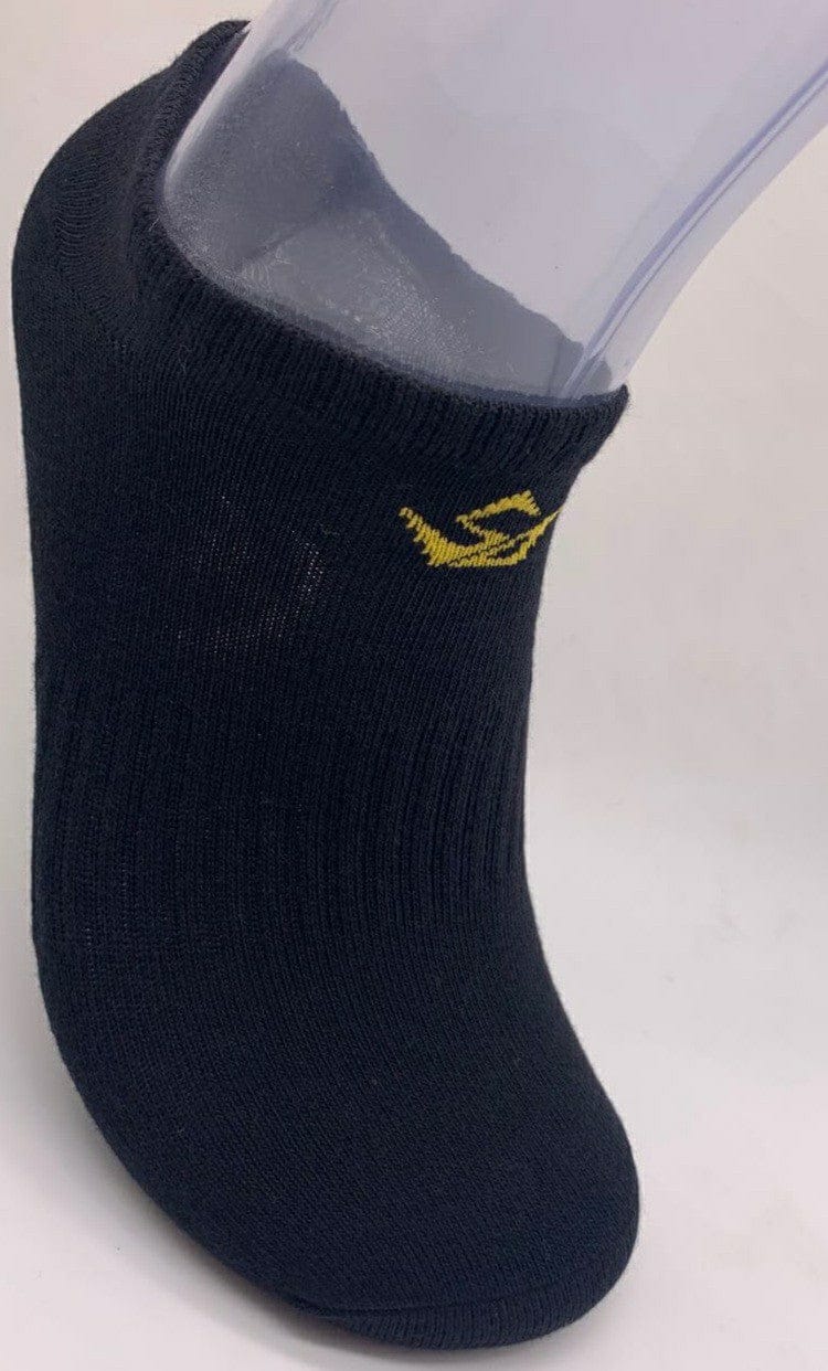 TRONUS BLACK/GOLD ECO-FRIENDLY UNISEX NO-SHOW SOCKS (2-PAIRS)