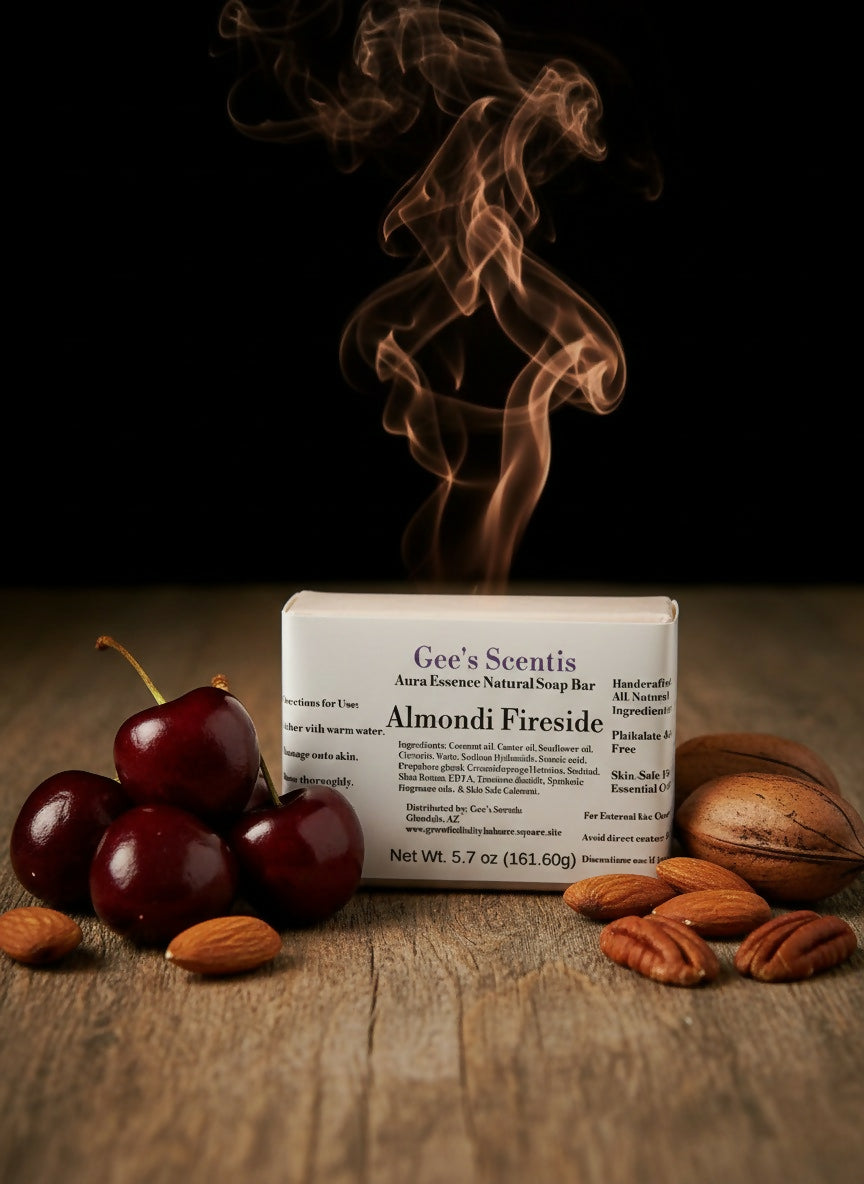 Almondi Fireside Aura Essence Soap (Cherry Almond) 🍒 ✨