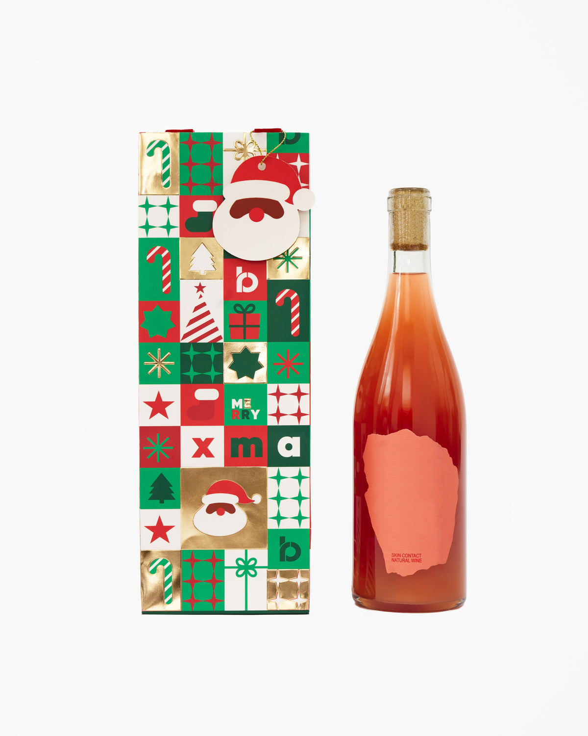 Very Merry Holiday Wine Bag