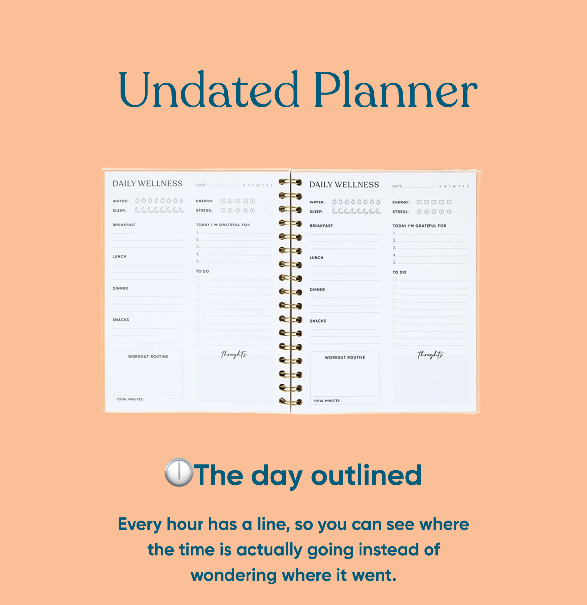 Daily Priorities Undated Planner