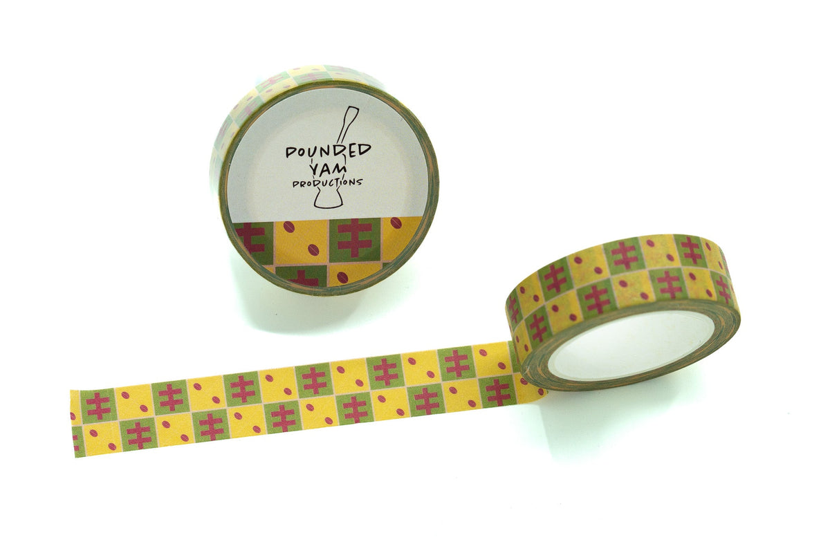 African Print Washi Tape - Cowries (Ankara)