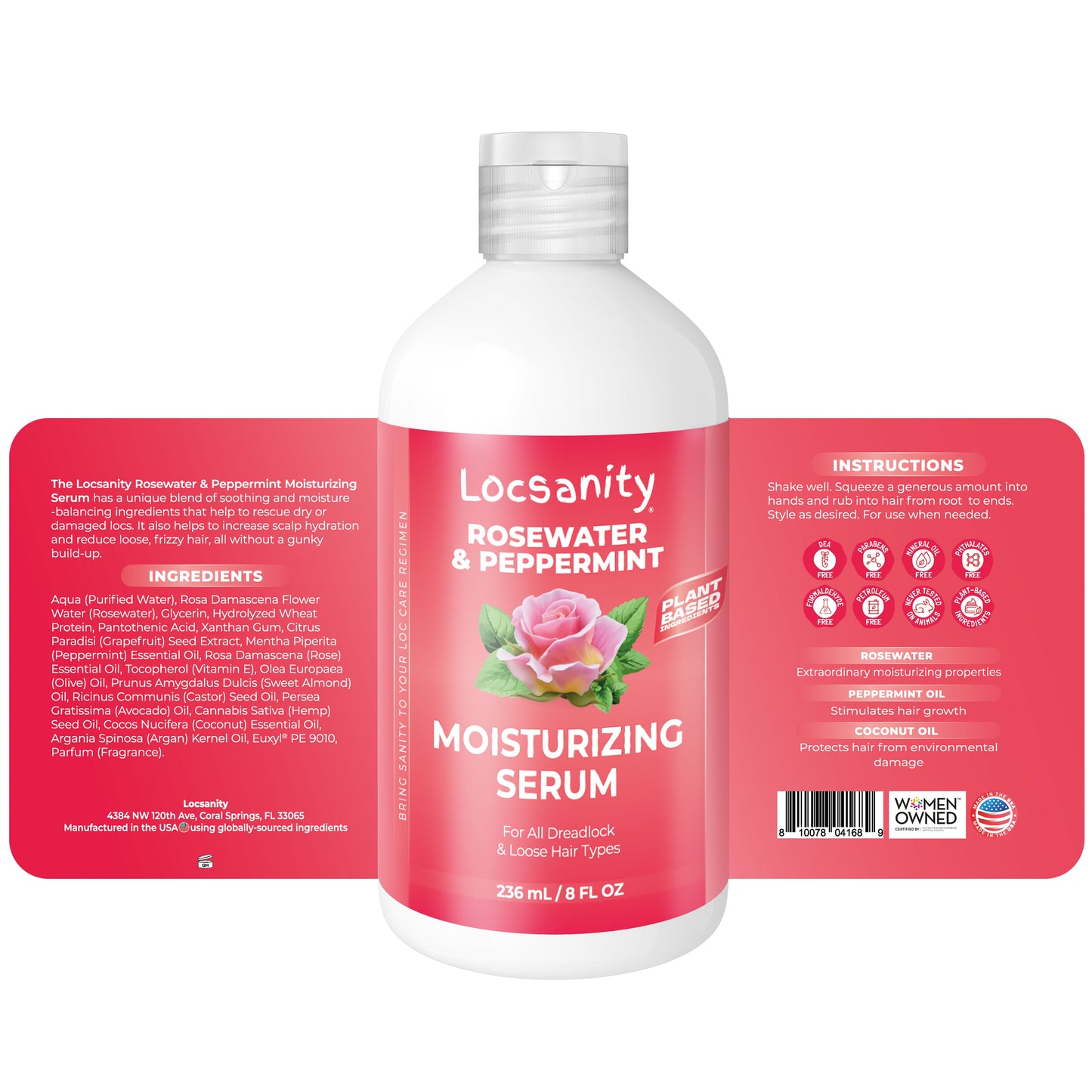 Rosewater Peppermint Deep Moisturizing and Nourishing Serum