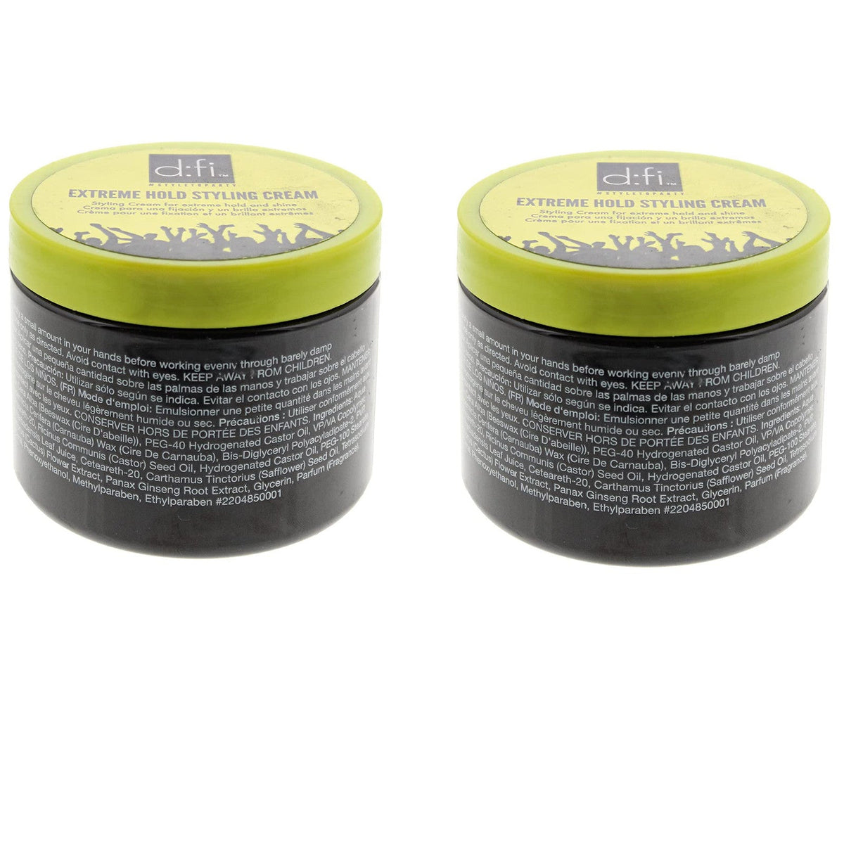 D:fi Hair Extreme Hold Styling Cream, 5.3 Ounce Pack Of 2