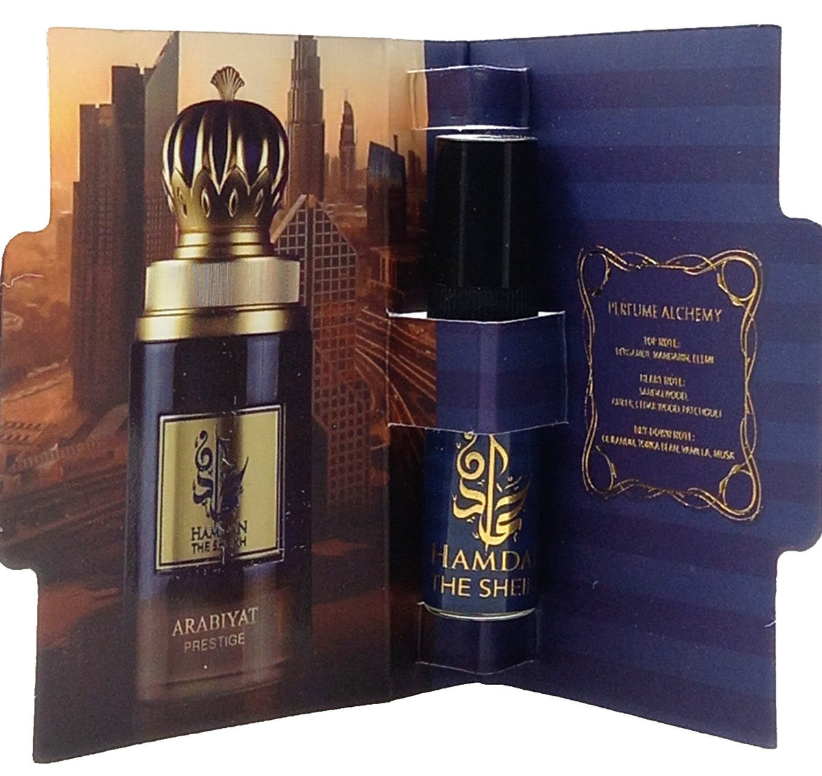 ARABIYAT PRESTIGE HAMDAN THE SHEIKH EDP VIAL SPRAY MEN 0.07 Oz / 2.0 ml SAMPLE!