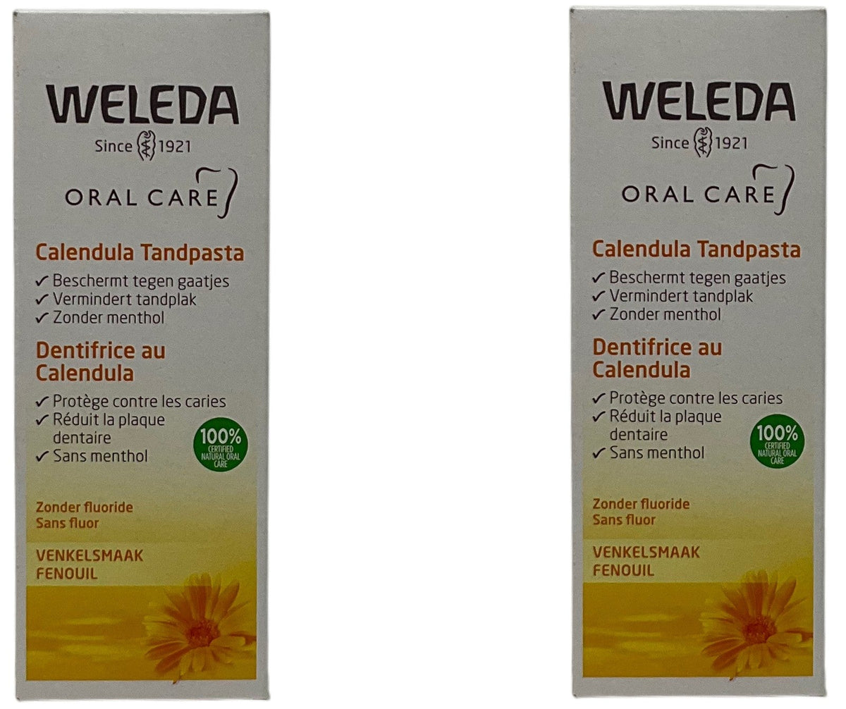 Weleda Natural Calendula Toothpaste 2.5 oz Pack of 2