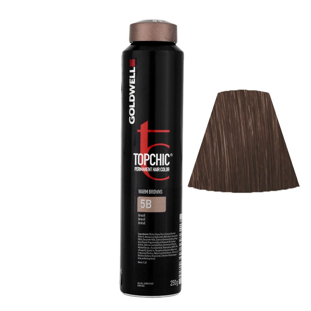 Goldwell Topchic Hair Color (Can) 5B Brazil Warm Brown 8.6 oz