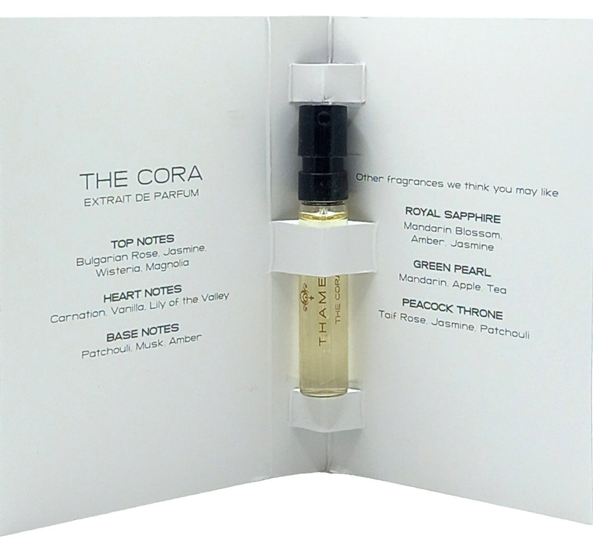 THAMEEN THE CORA EXTRAIT DE PARFUM VIAL SPRAY UNISEX 0.07 Oz / 2 ml MINI SIZE!!!