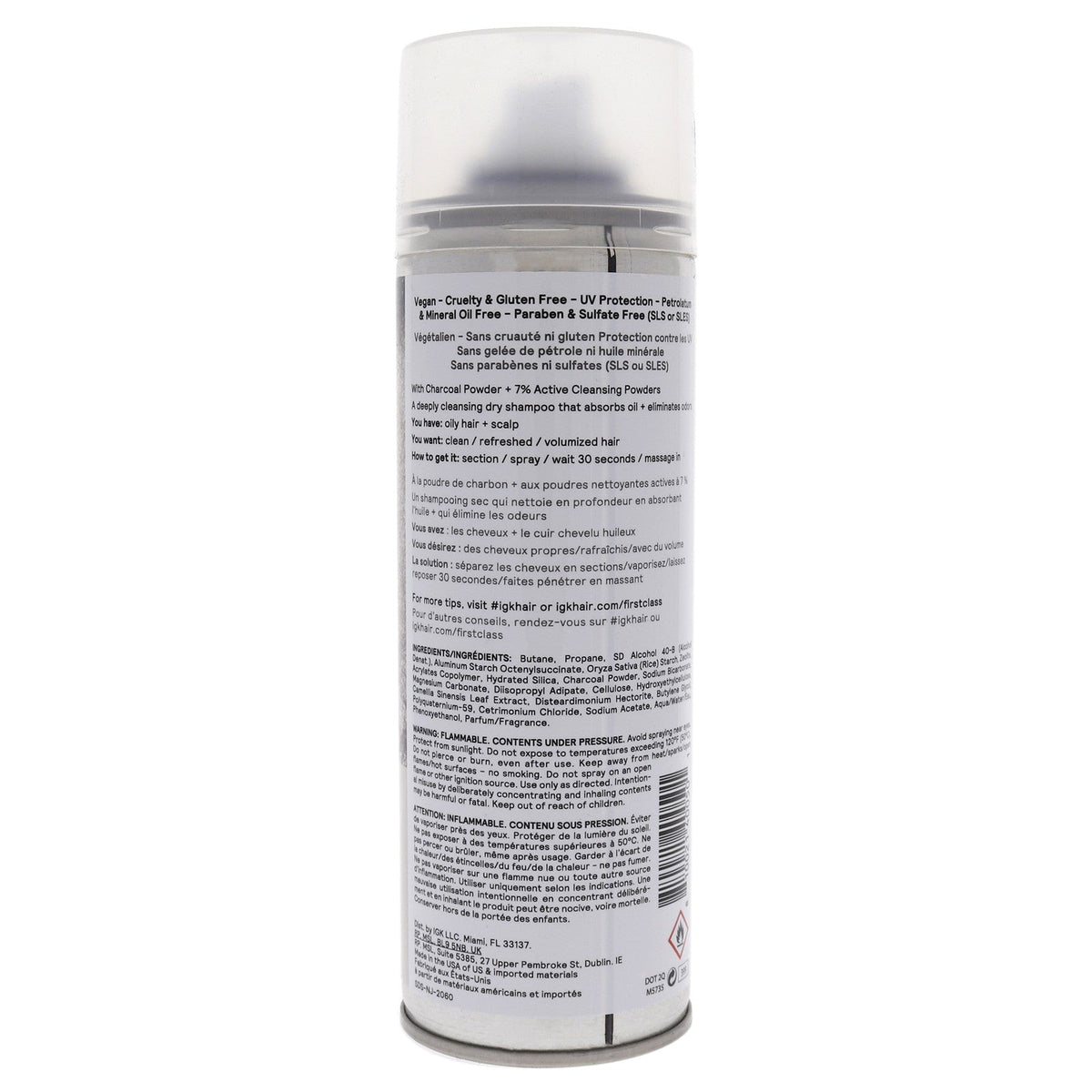 IGK First Class Charcoal Detox Dry Shampoo 6.3 oz