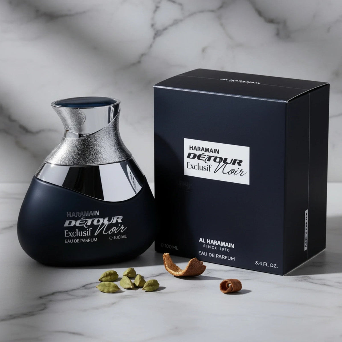 Al Haramain Detour Noir Exclusif EDP Spray Unisex 3.4 oz New Box