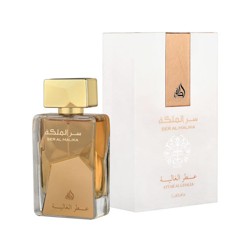 Ser Al Malika Attar Al Ghalia by Lattafa 3.4 oz EDP Perfume for Women New in Box