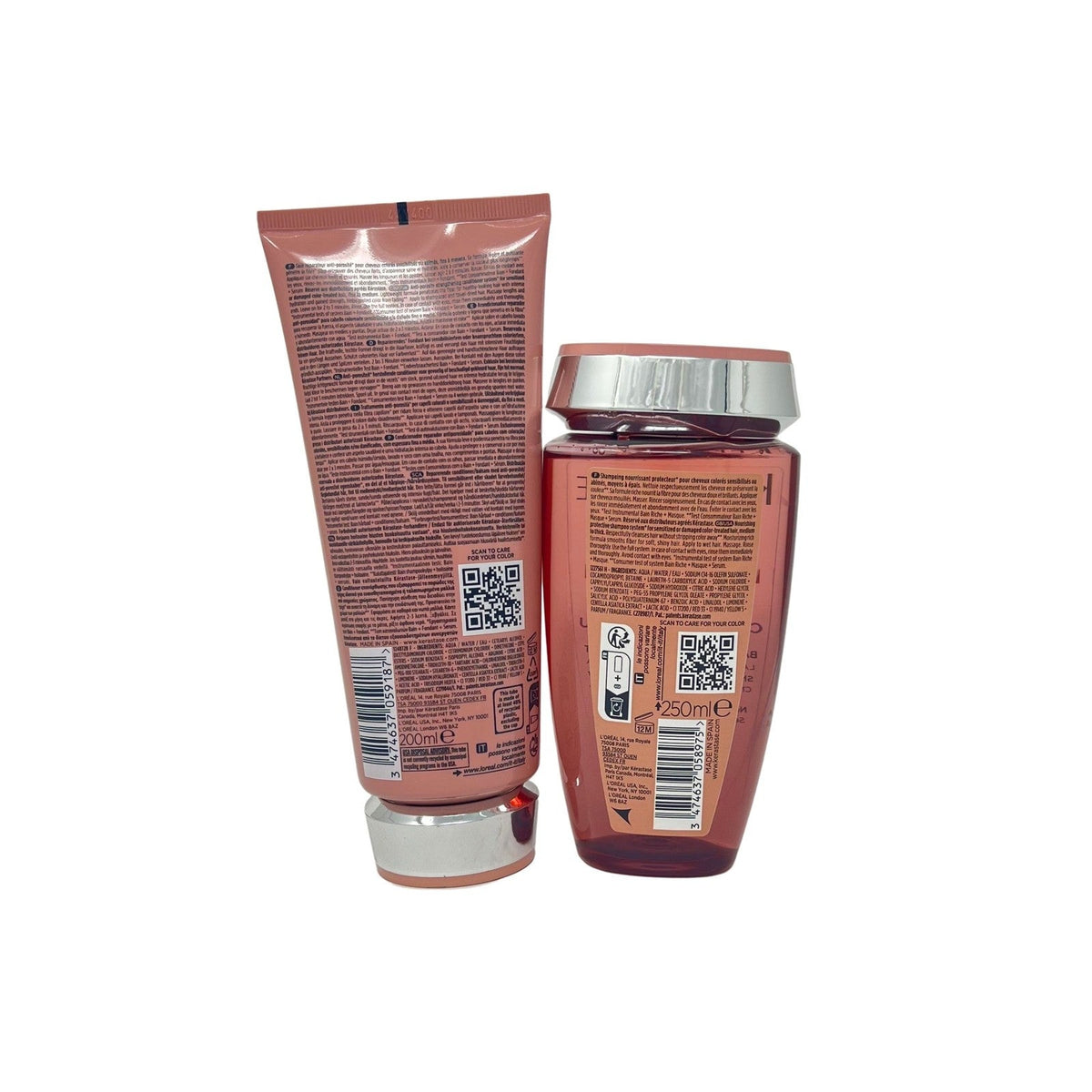 Kerastase Bain RICHE Chroma Respect 8.5 oz and Fondant Cica Chroma 6.8oz