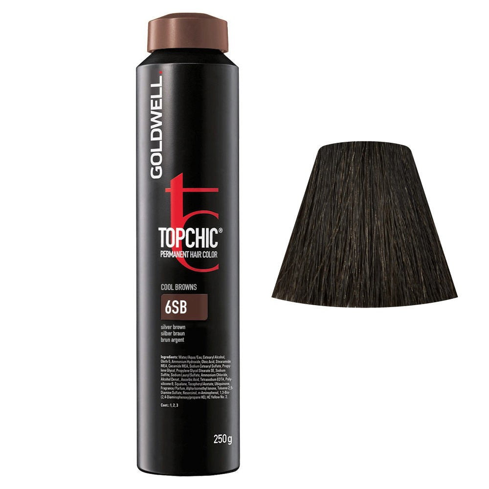Goldwell Topchic Hair Color (Can) 6SB Silver Brown 8.6 oz