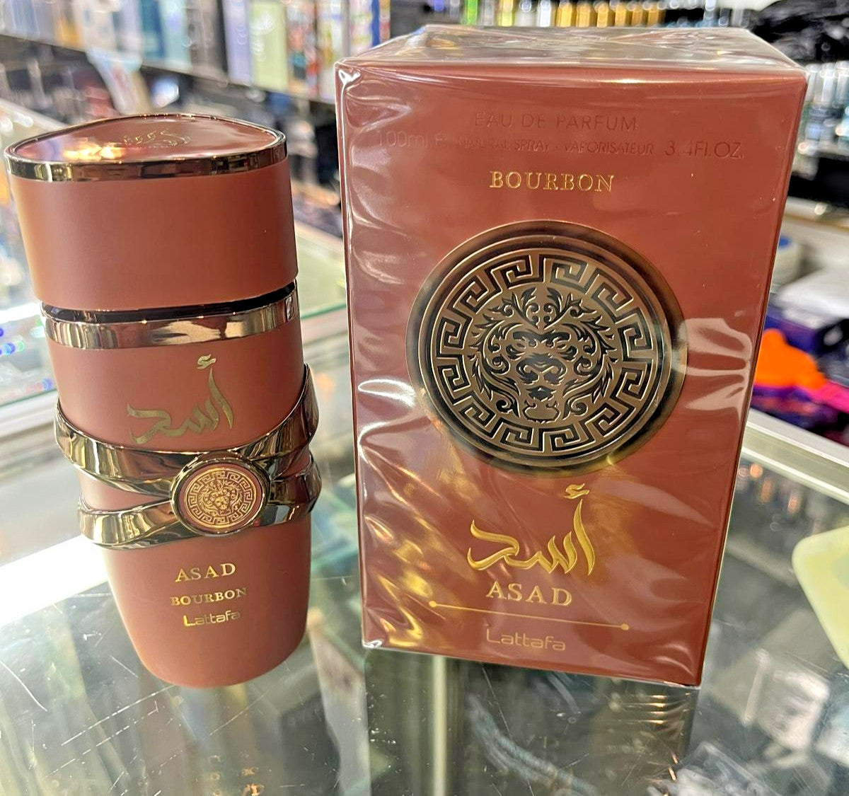 Asad Bourbon by Lattafa 3.4 oz 100 ml Eau de Parfum EDP for Him * NEW IN BOX