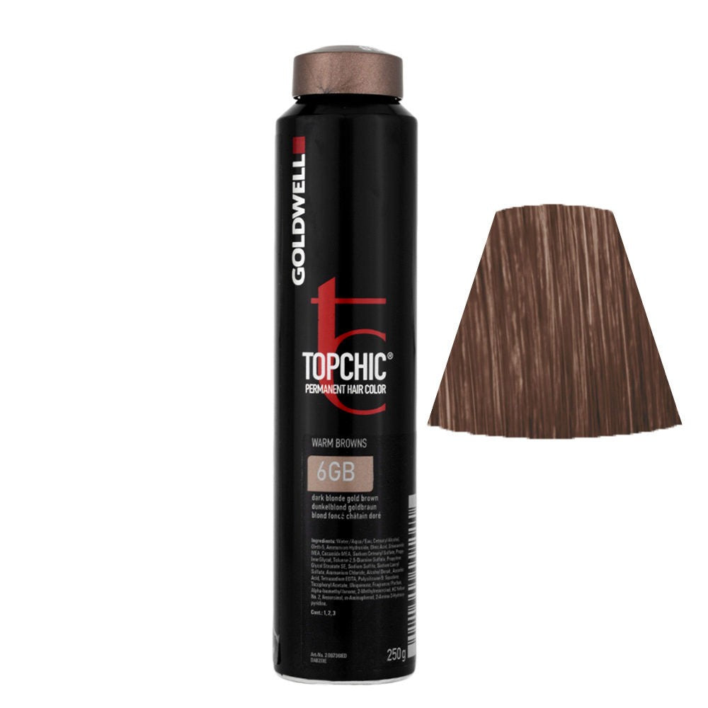 Goldwell Topchic Hair Color (Can) 6GB Dark Blonde Gold Brown 8.6 oz