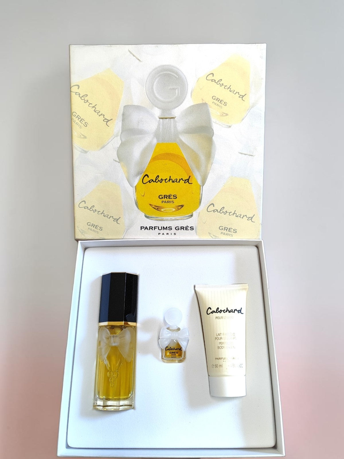 CABOCHARD by GRES SET 3 PC'S EDT 1.69oz & EDP .10 oz & BODY LOTION 1.69oz
