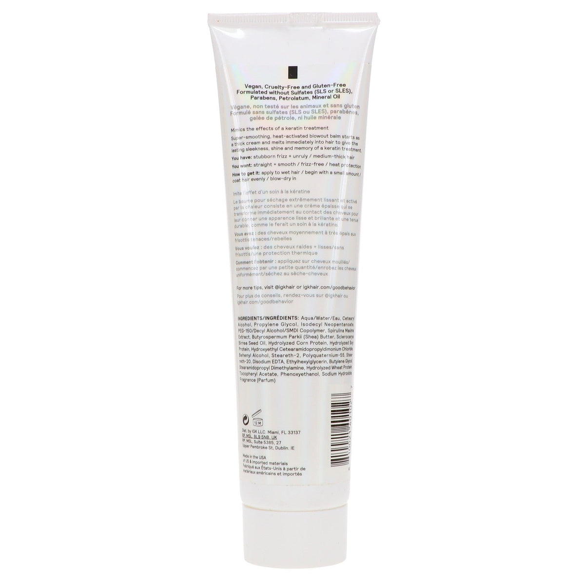 IGK Good Behavior Spirulina Protein Smoothing Blowout Balm - 5 oz