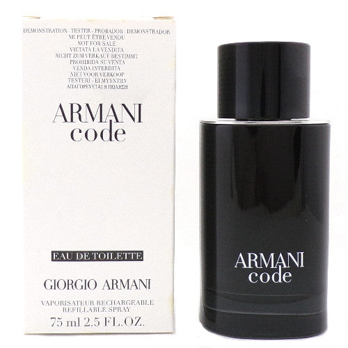 Armani Code by Giorgio Armani 2.5 oz EDT Rechargeable Refill for Men Brand New