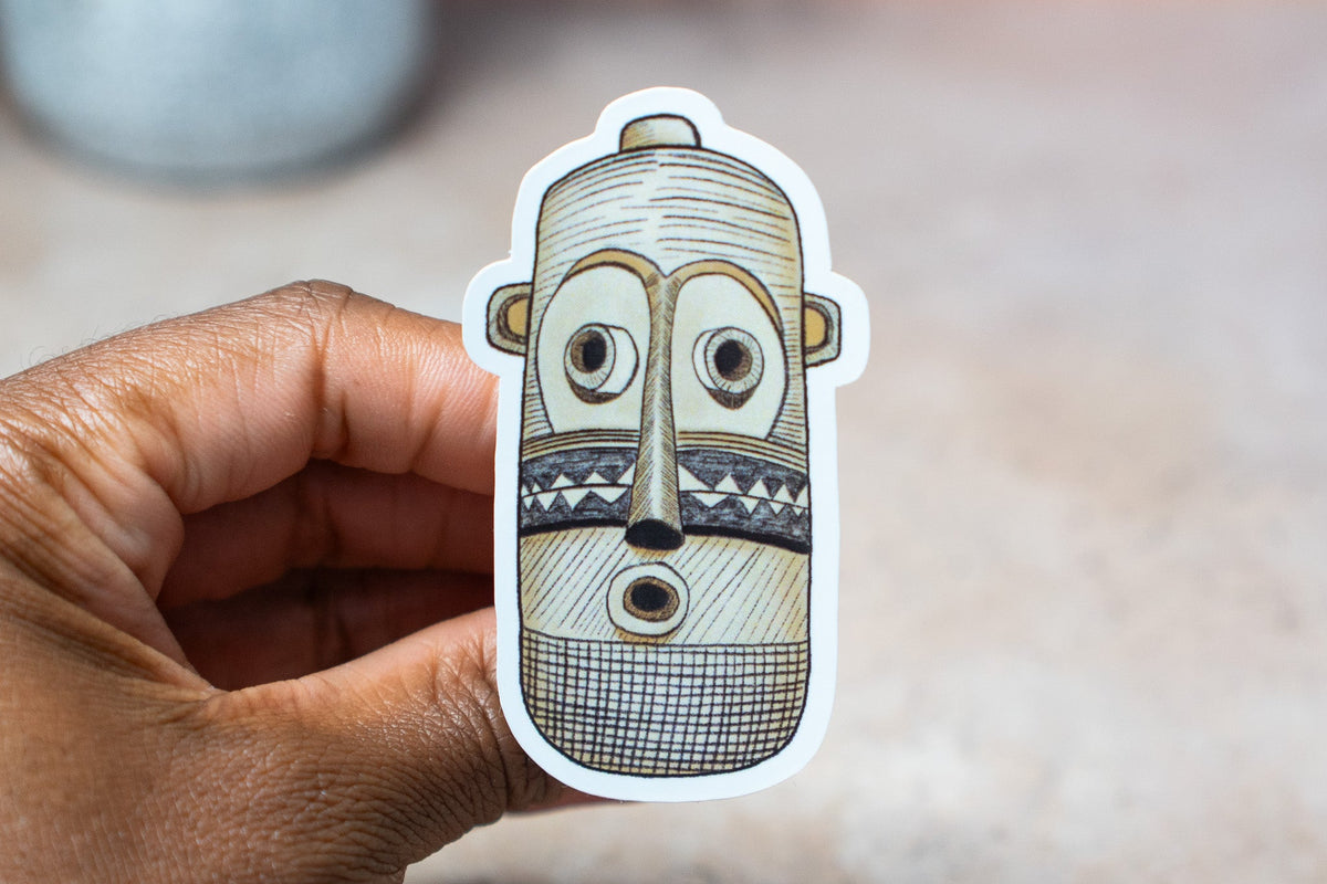African Masks Stickers - Pende