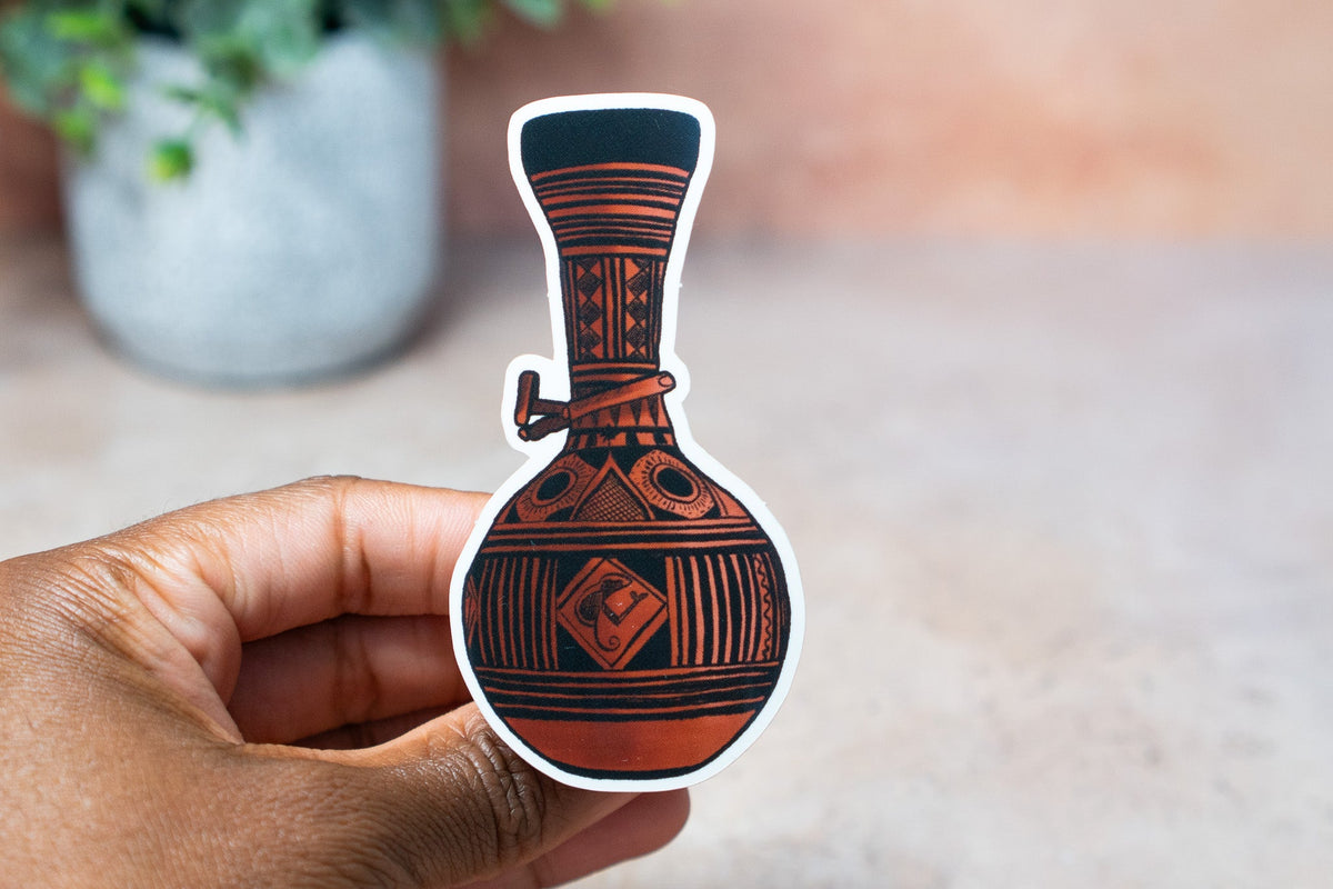 African Calabash Stickers - Red