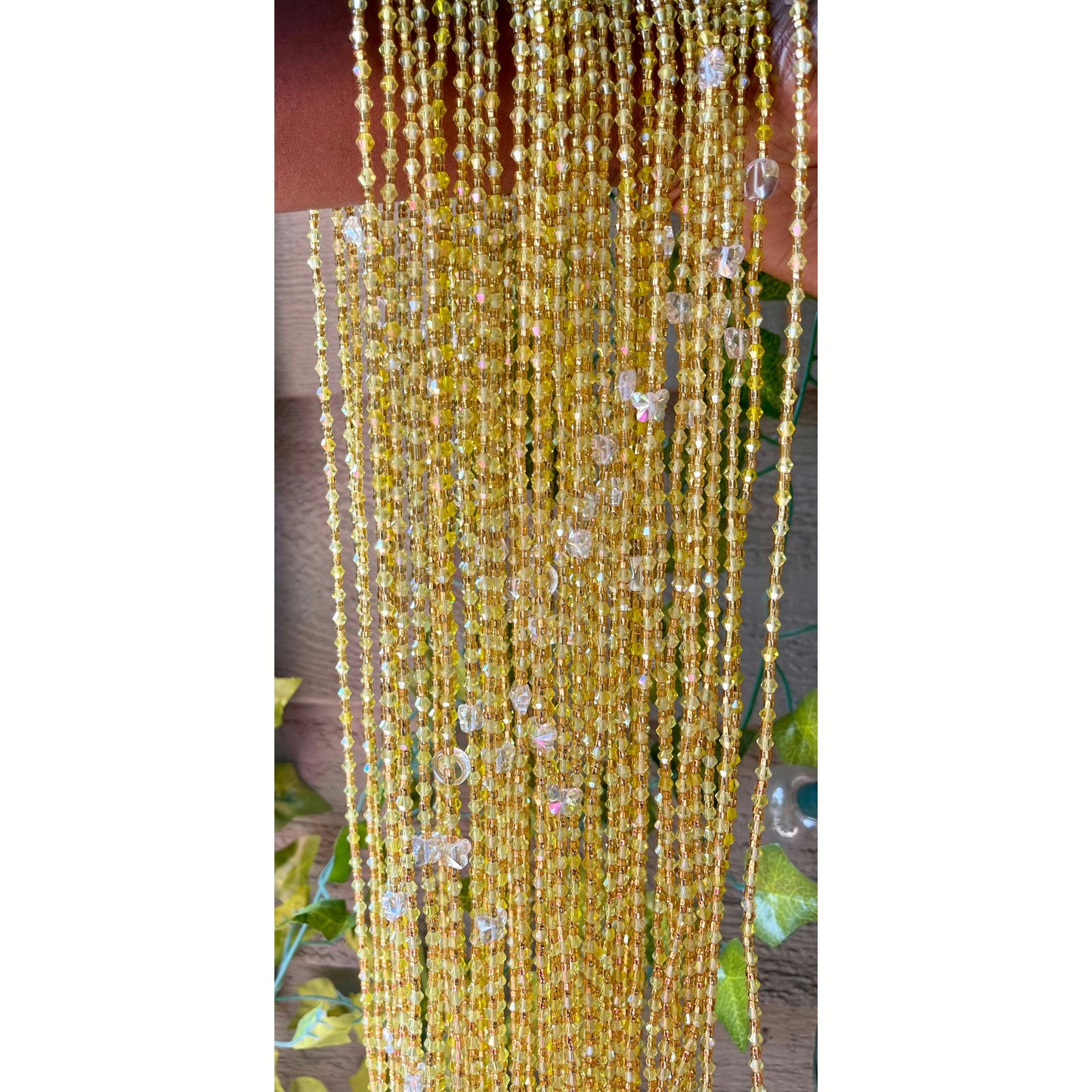 Green Butterfly waist beads