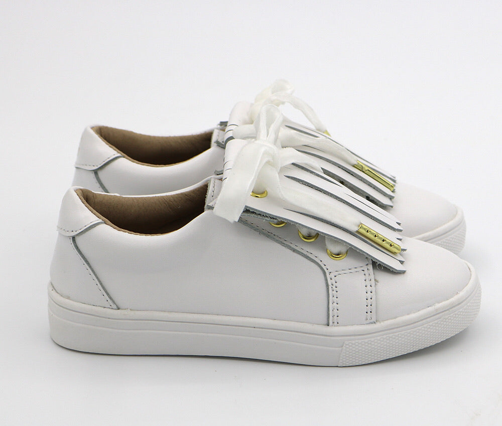 Lively Fringe Sneaker White
