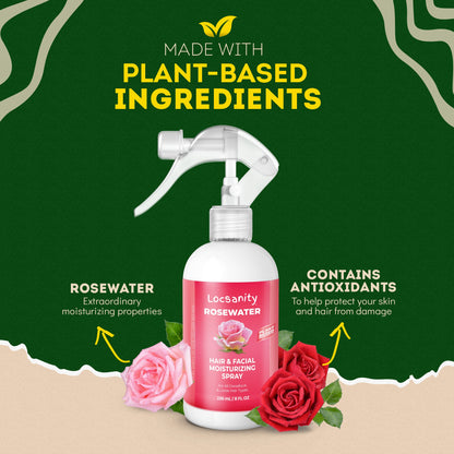 Rosewater Hair and Facial Daily Moisturizing/Refreshing Spray
