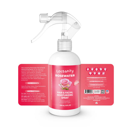 Rosewater Hair and Facial Daily Moisturizing/Refreshing Spray