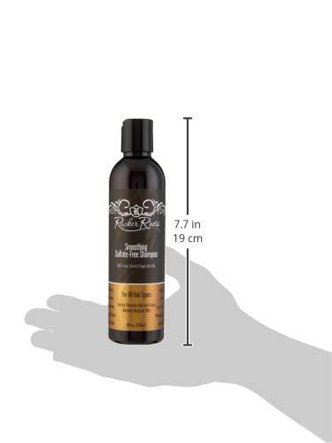 Rucker Roots Smoothing Sulfate Free Shampoo |Ginger, Turnip, Carrot Root Oils| For All Hair Types| Gentle Cleanser| Shea Butter| Argan Oil| Cocoa Seed Butter| Antioxidants