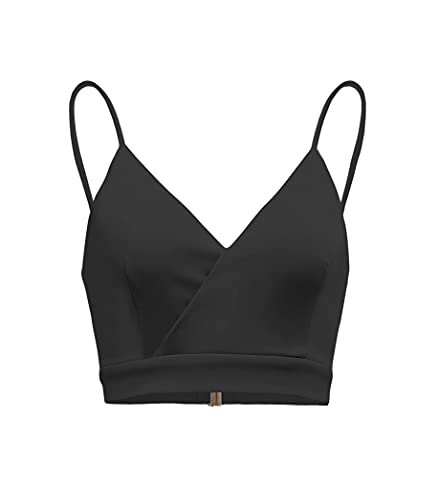 Pantora Women's Linda Crop Top, Black, Small