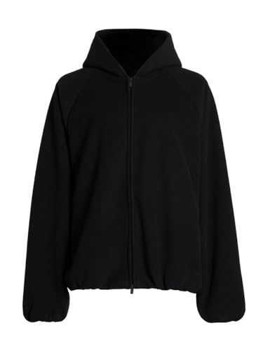 Fear of God Essentials, Brushed Hooded Bomber Jacket, X-Small, Black