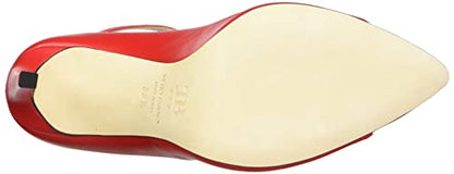 Tiannia Barnes Women's Tamron T-Strap Pump, Red, 10