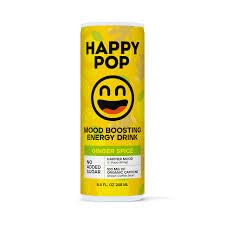 HAPPYPOP® (8.4 Fl Oz (Pack of 12), Ginger Spice)