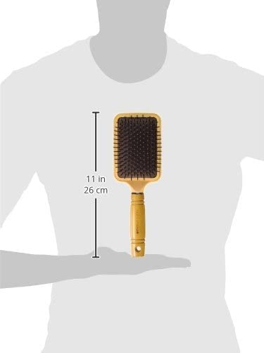 Mixed Chicks Paddle Brush with Hardened Plastic and Wood Handle