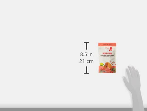 Iya Foods Piri-Piri Seasoning 5oz. Made with Herbs, Peppers & Spices. Free from MSG or Anything Artificial, Rub for Mouth Watering Roasted or Flame Grilled Chicken