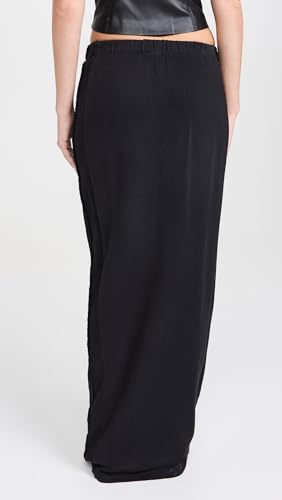 Sami Miro Vintage Women's Porterhouse Maxi Skirt in French Terry, Black, M