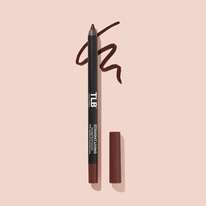 The Lip Bar | Straight Line Lip Liner | Vegan & Cruelty Free | Straight Living - Deep Brown