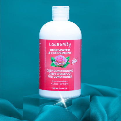 Rosewater and Peppermint Moisturizing, Conditioning and Nourishing Shampoo