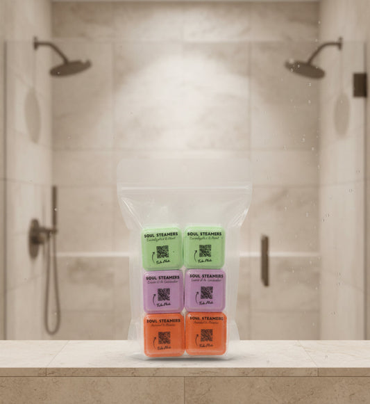 Aromatherapy Shower Steamers - XL Size Lasts 2-3 Showers | Soul Balm Sisters
