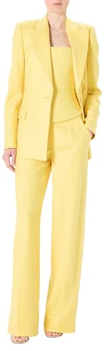 Sergio Hudson, SB Peak Lapel Blazer, 4, Yellow