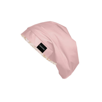 Hairbrella Satin Lined Adjustable Sleep Cap - Sleeping Caps for Women to Protect Hair, Satin Band Edge, Silk Bonnet Blush