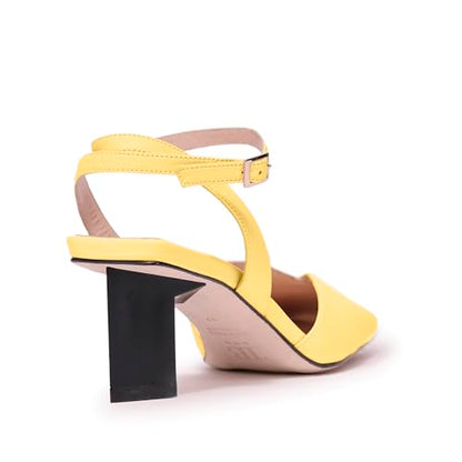 Tiannia Barnes Women's Hope Ankle Strap Pump, Yellow, 12