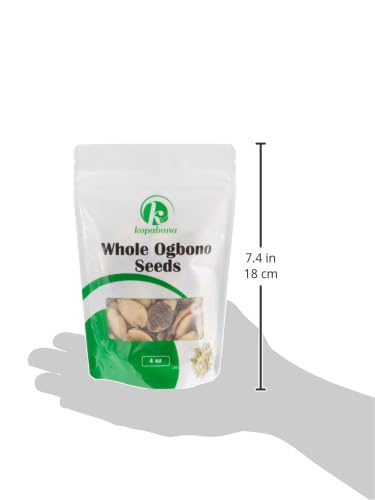 KOPABANA Whole Ogbono seeds | wild mango | African mango| bush mango| dika | mbukpap uyo 4oz